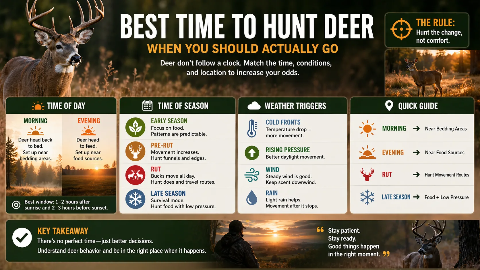 best time to hunt deer informational guide for beginner hunters