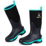 Kalkal Women's Tall Insulated Farm Mud Boots With Arch Support