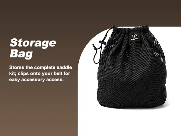 Compact storage bag for carrying saddle hunting gear