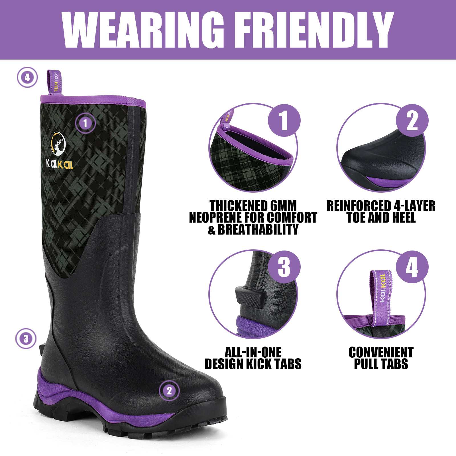 Womens waterproof farm boots clearance