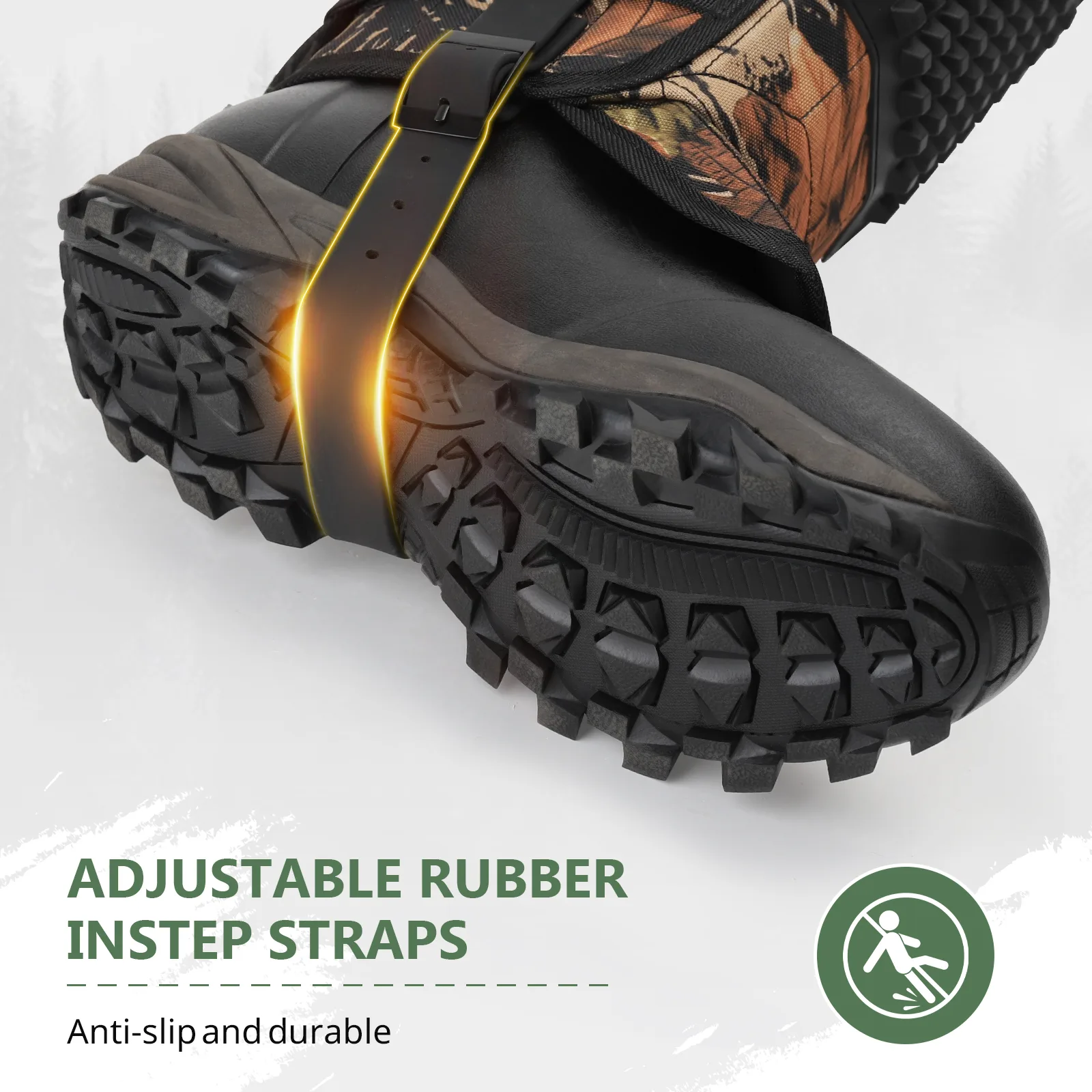 durable rubber buckle durable rubber buckle details on the snake gaiter