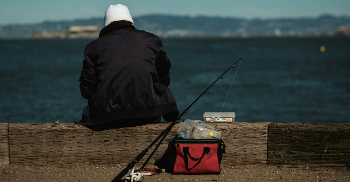 go fishing with a fish bag