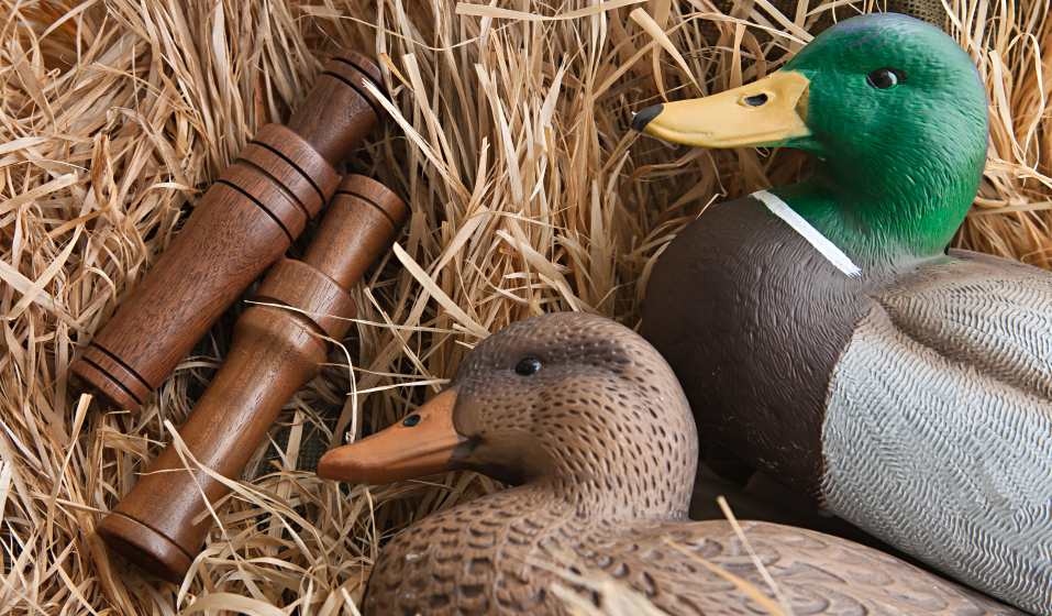 duck decoys and duck calls for hunting