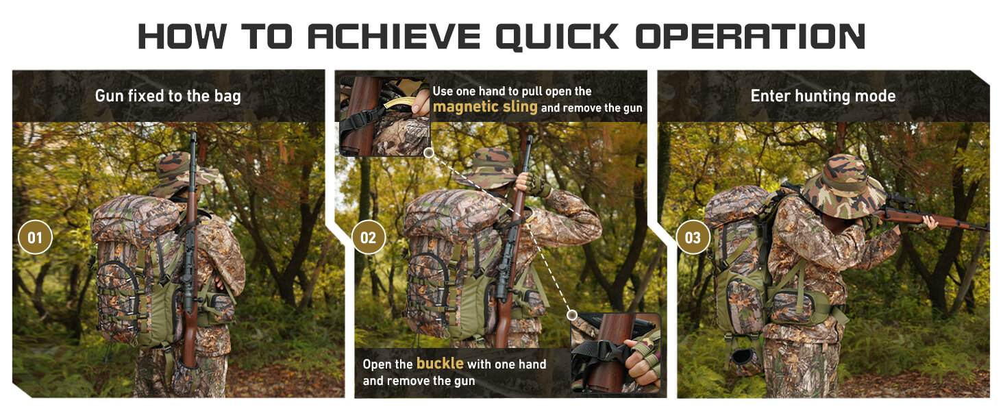 how to use quick release rifle system