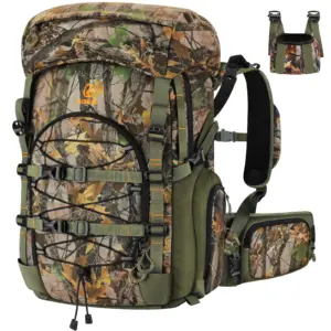 Kalkal hunting-backpack with a buckle quick-release rifle system design
