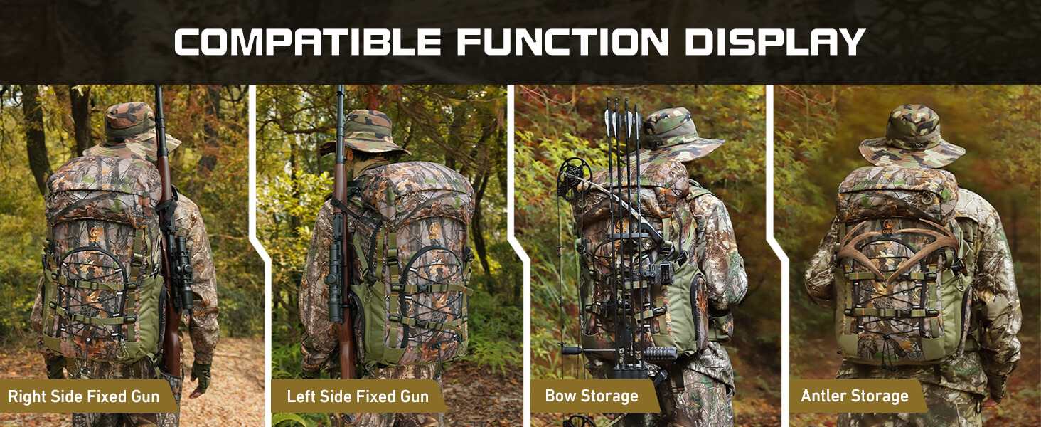 hunting backpack with rifle holder