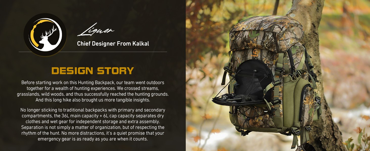 kalkal hunting backpack design concept