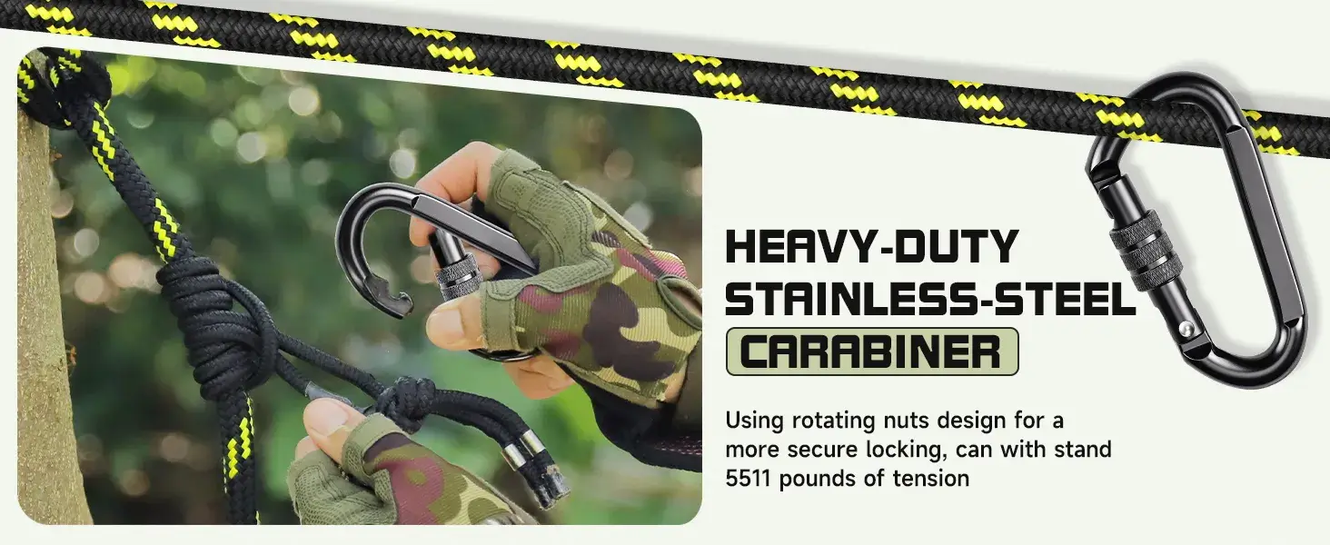 stainless steel carabiner gear