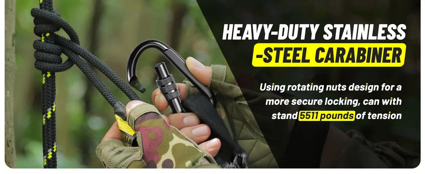 stainless steel carabiner