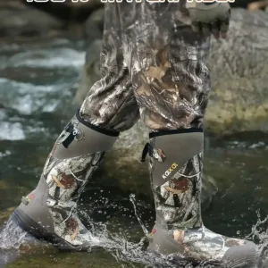 100% waterproof insulated hunting boots testing in the field and stream