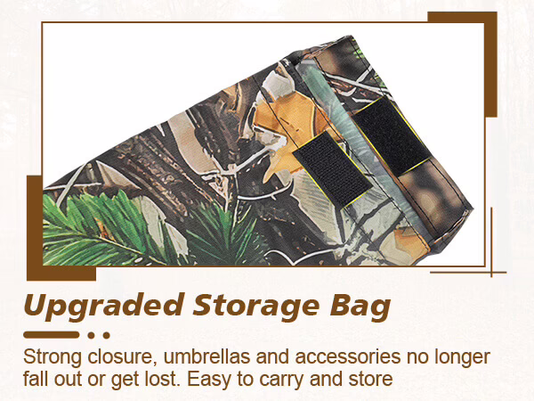 2-person tree stand umbrella with storage bag