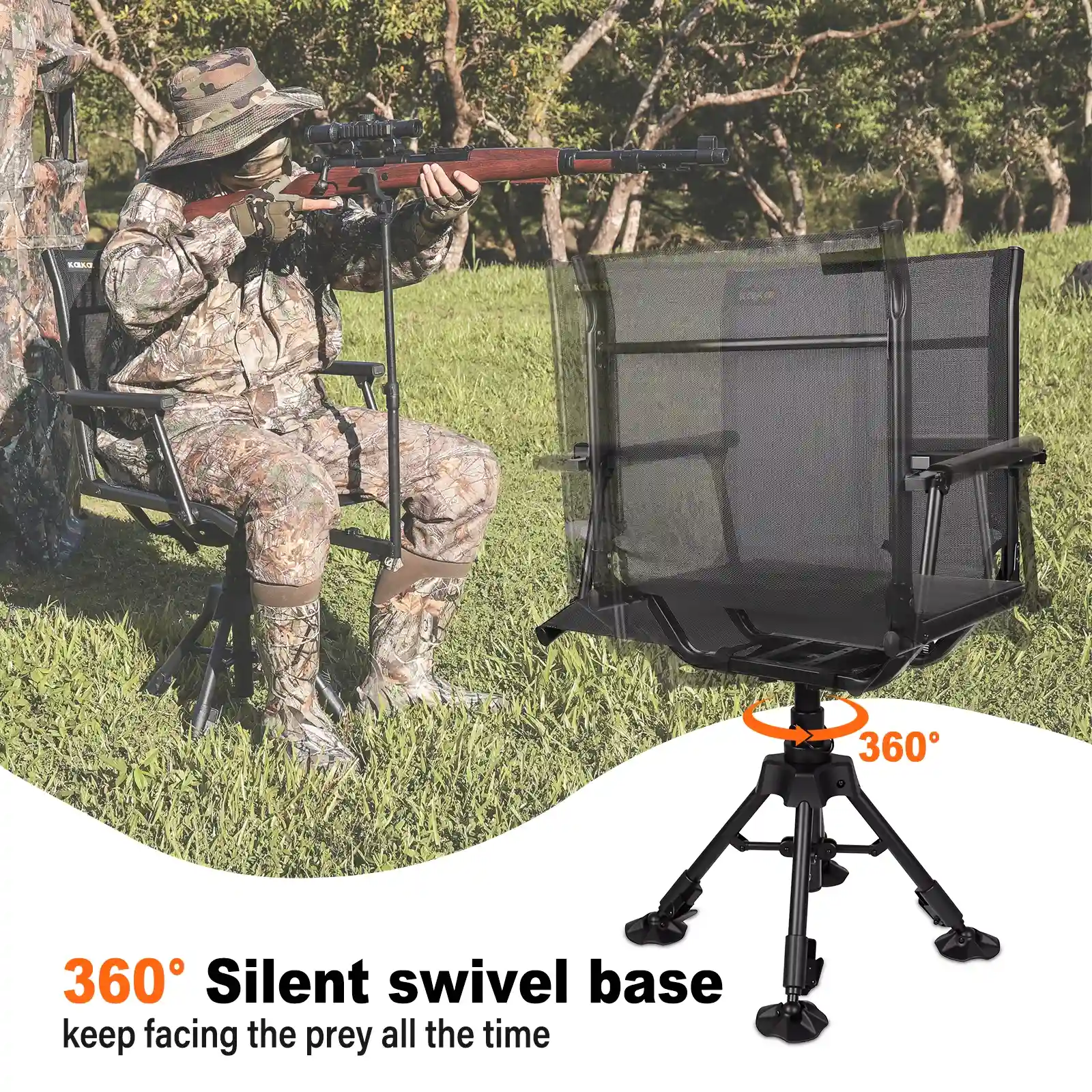 360 degree adjustable height hunting chair 360 degree adjustable height hunting chair