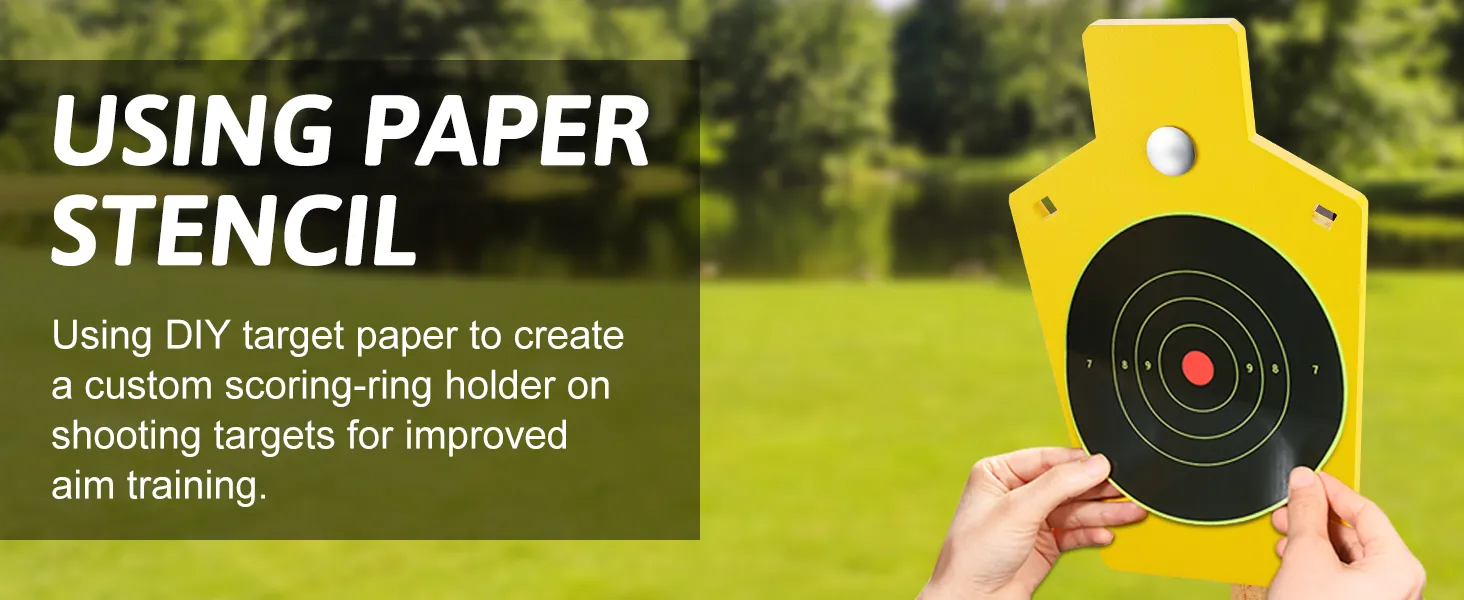 DIY shooting target with score papers