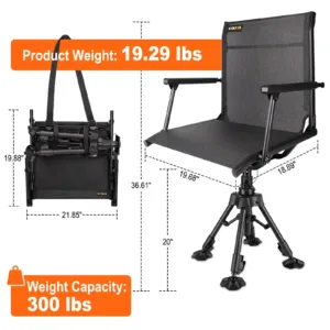 Kalkal folding hunting chair sizes