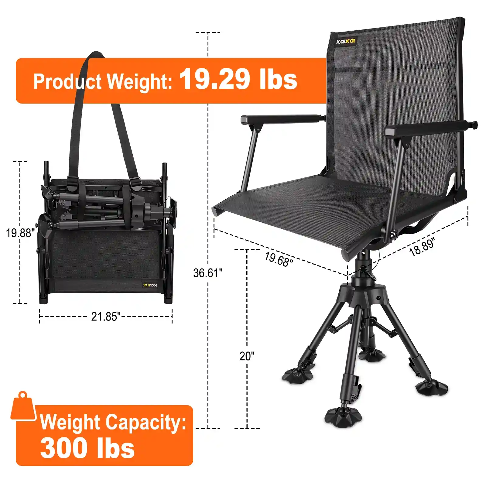 Kalkal folding hunting chair sizes Kalkal folding hunting chair sizes