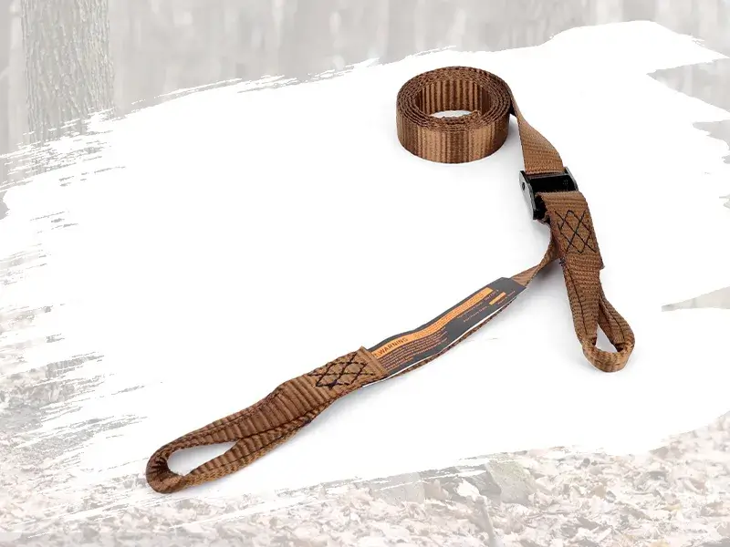 durable nylon attachment straps for secure the sticks onto trees