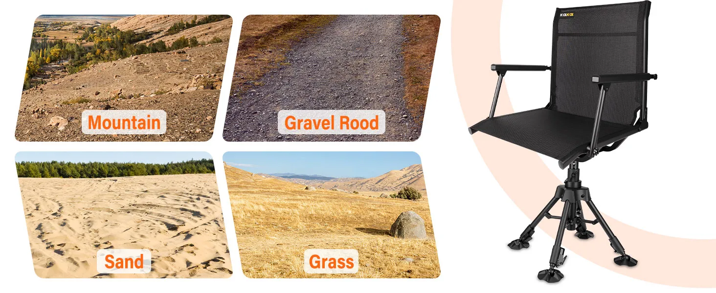 heavy duty hunting chair for various terrains
