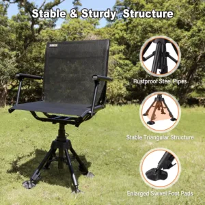 hunting chair with steel structure