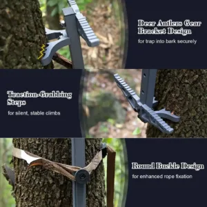 The aggresive hunting sticks bracket and steps designs make them bite into trees firmly