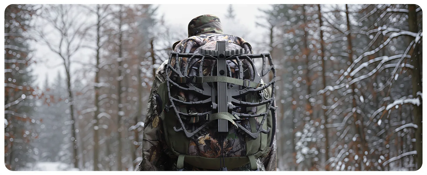 go hunting with Kalkal anti-slip hunting platform in winter