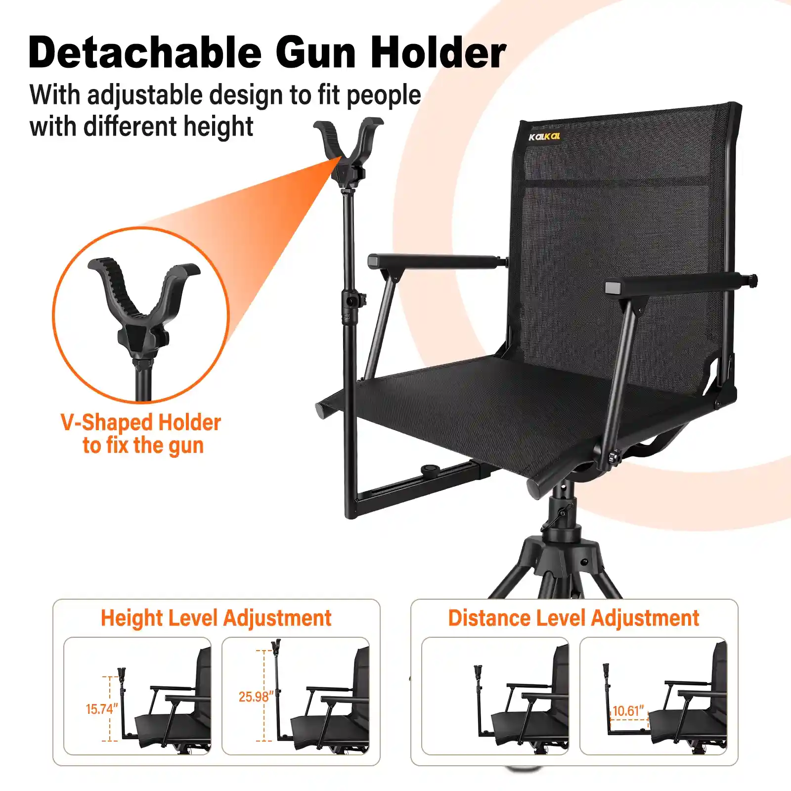 swivel hunting chair with gun rest swivel hunting chair with gun rest