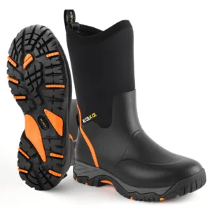 Kalkal men's mid calf rubber boots