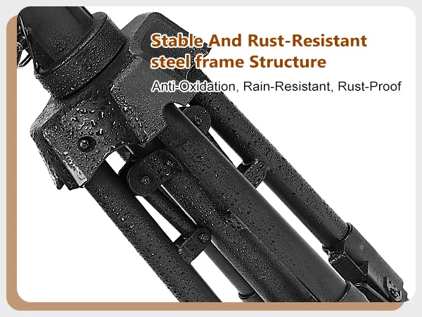 rust-resistant steel frame