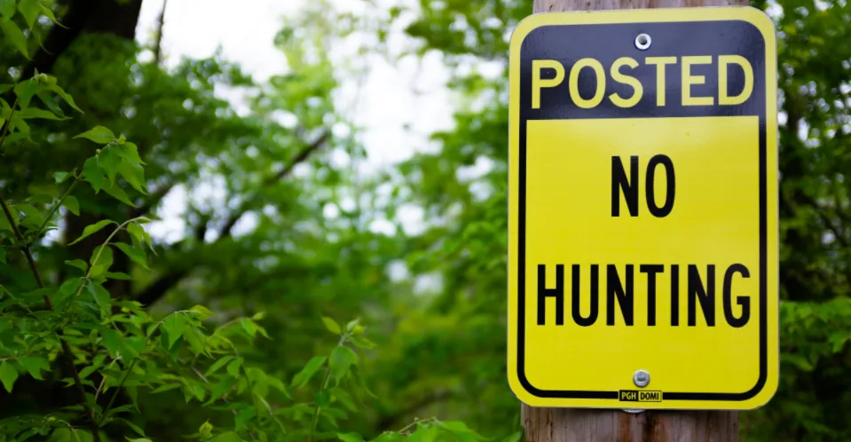 no sunday hunting allowed