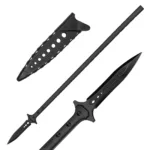 Kalkal Modern Hunting Spear, 44" Stainless Steel Throwing Spear For Deer Boar Hunting