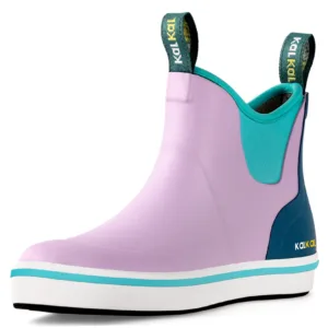 Kalkal upgraded womens deck boots in purple color