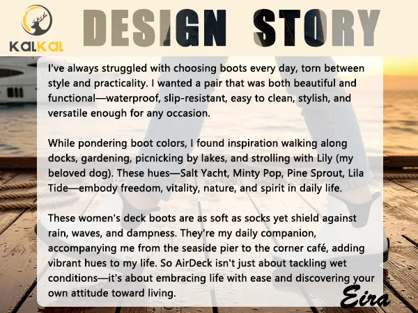a story why we design the AirDeck women's fishing deck boots
