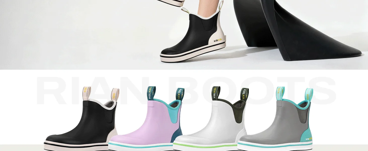fashion deck boots for women in different colors