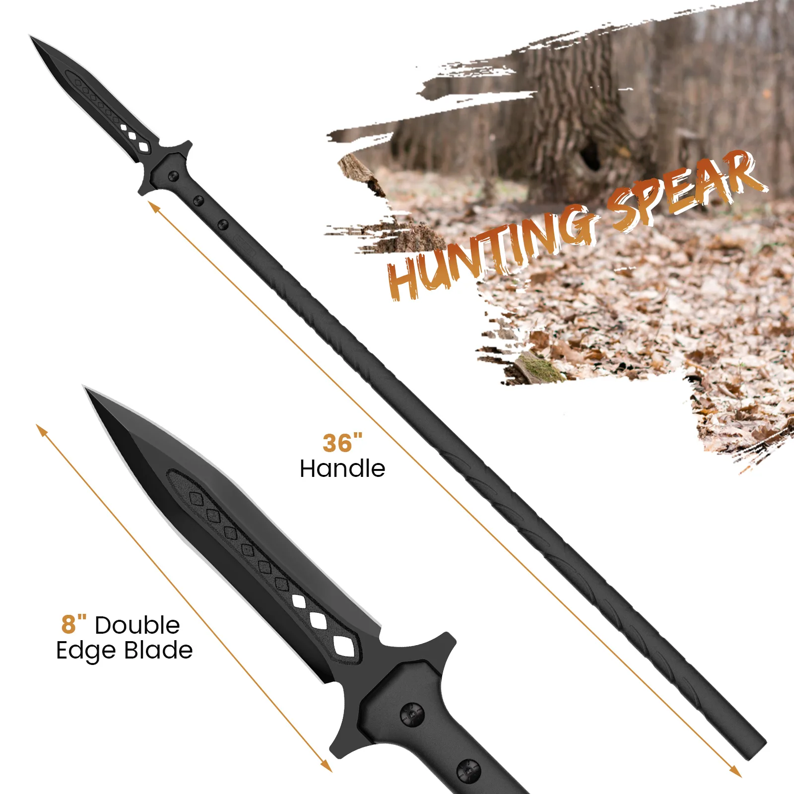 long hunting spear long hunting spear with total 44 inch length