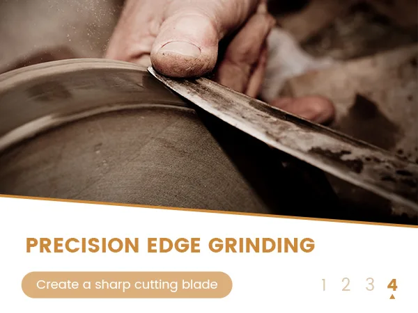 spear edge grinding process