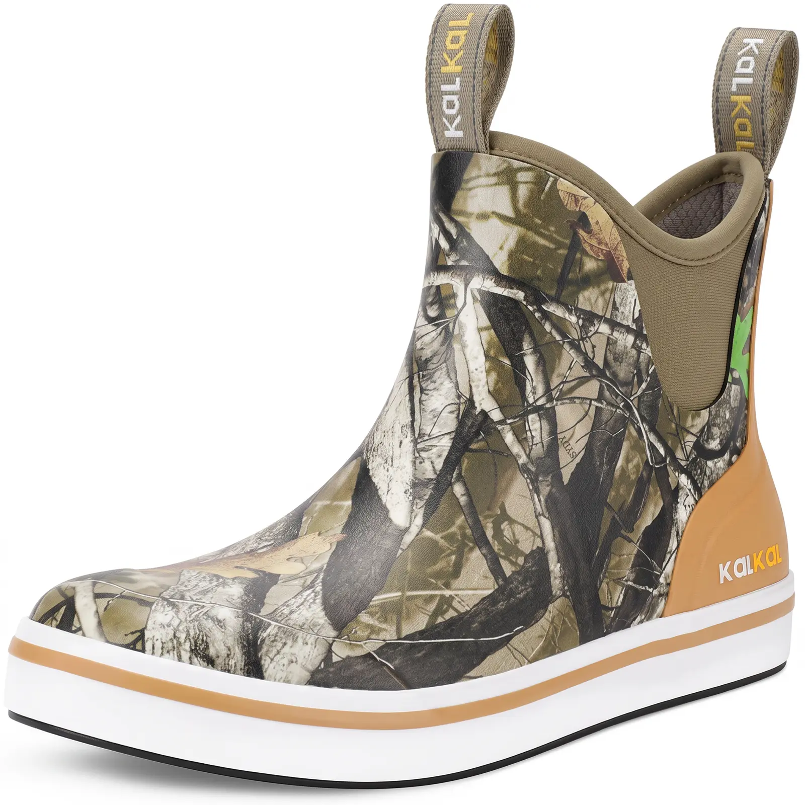 Kalkal women deck boots camo color