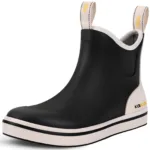 Kalkal Women's 6 In Ankle Deck Boots, Stylish Rain Boots For Outdoor Casual Activities