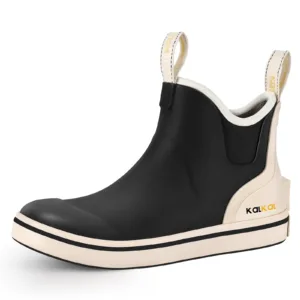 Kalkal kids deck boots black color