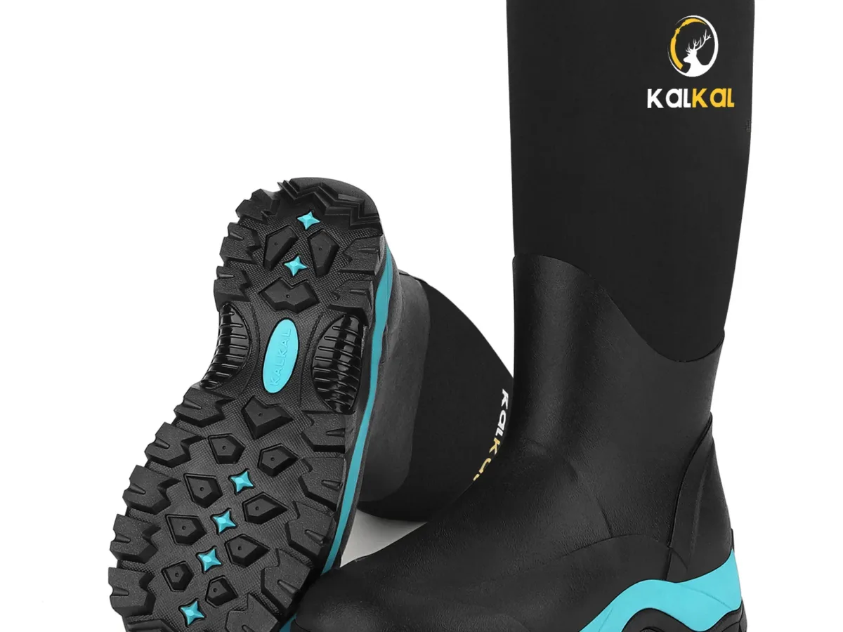 Botas De Cubierta Impermeables Para Mujer Kalkal - Tobillo Alto, Suela Antideslizante, Para Pesca, Jardinería Y Actividades Al Aire Libre