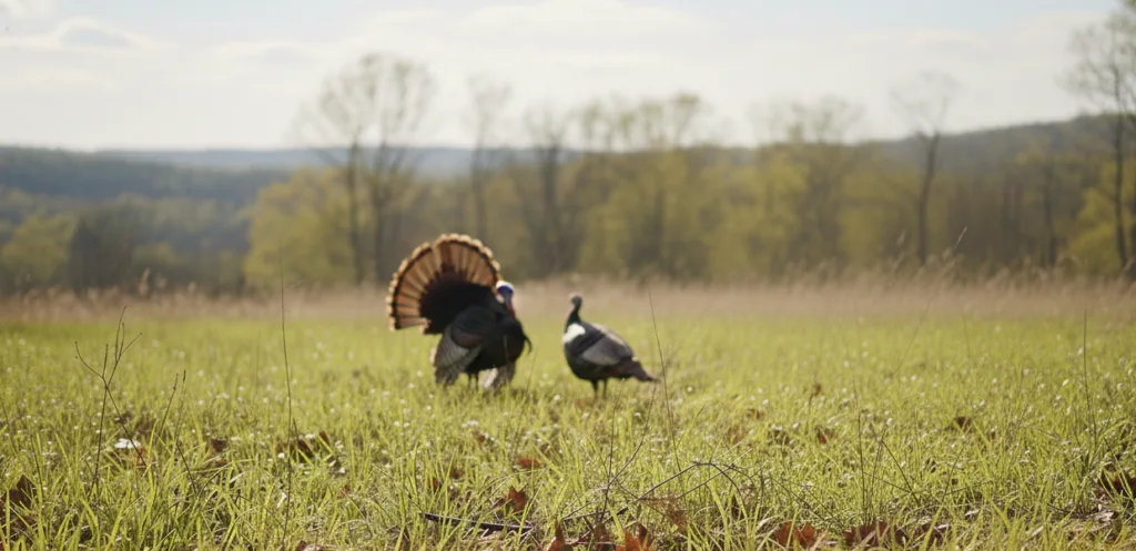 a flock of turkeys