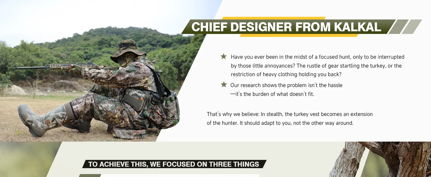the design story for turkey vest from the Kalkal team
