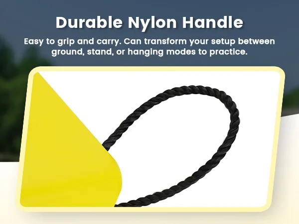 archery target block with handle for easy transport