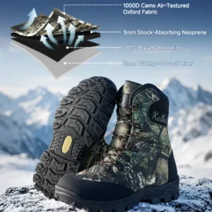 Insulated hunting boots built for cold weather, snow, and winter hunting