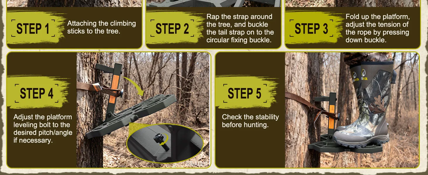 Step-by-step installation guide 2 for the saddle platform KK132