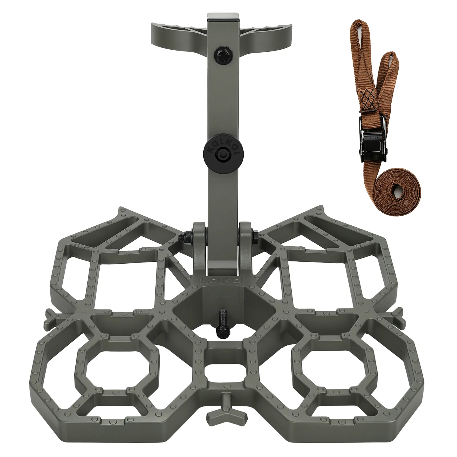 kalkal-saddle-platdorm-green-color Kalkal wide saddle hunting platform in dark green color, with larger standing surface