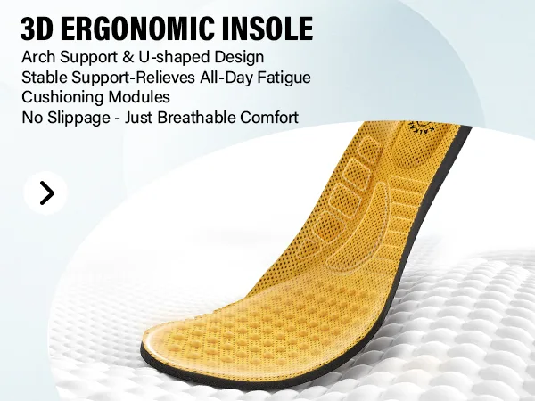 PressureDefy memory foam insole with ergonomic arch support