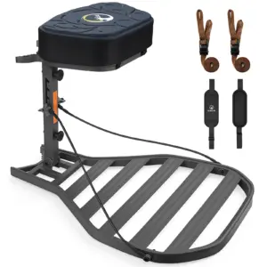 Lightweight hang-on tree stand for mobile deer hunting