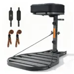 Kalkal Mobile Hang On Tree Stand With Comfortable Seat Cushion