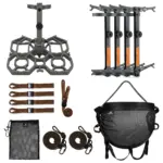 Kalkal Complete Saddle Hunting Starter Kit — Saddle, Platform & Climbing Sticks