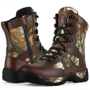 Full-grain leather hunting boots with 400G insulation