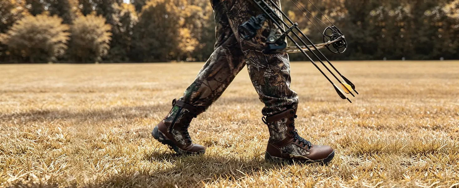 leather-hunting-boots-walking-through-grass